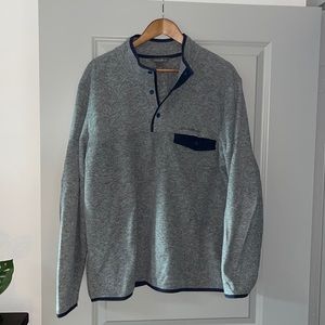 Eddie Bauer mens quarter zip pullover fleece. Like new.
